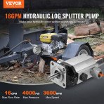 Aluminijska hidraulička pumpa za cjepač drva, 3600 o/min, 61 l/min
