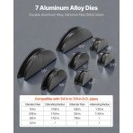 Aluminijski savijač cijevi, kapacitet 6–22 mm, masa 8,9 kg