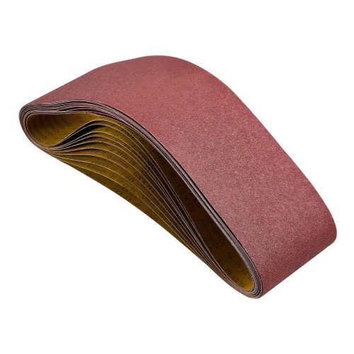 Brusne trake za tračnu brusilicu za drvo, čelik i aluminij, 10 dijelova Brusne trake za tračnu brusilicu za drvo, čelik i aluminij, 10 dijelova