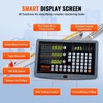 Digitalni mjerni sustav za 3 osi (DRO) s linearnim mjerilima 250, 500 i 600 mm, rezolucija 5 µm
