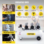 Kompresor za zrak za pneumatski alat i pumpanje guma, 83 L, 2200 W (3 KS), do 8 bara
