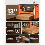 Debljača za drvo 2000 W, 23500 o/min, masa 28,3 kg