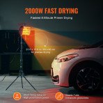 Lampa za sušenje laka 2000 W, masa 4,6 kg