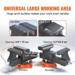 Okretni stolni škripac za obradu drva, 36,5 × 16,5 × 18,9 cm, 14,2 kg