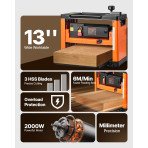 Debljača za drvo 2000 W, 23500 o/min, masa 30,3 kg