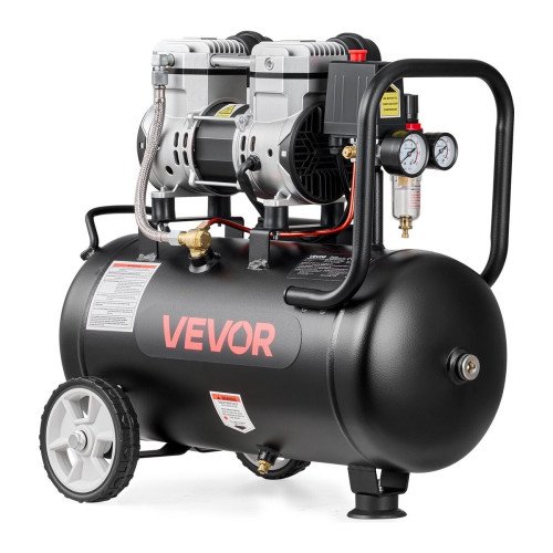 Kompresor za zrak, 24 L, 1,1 kW, 68 l/min, 6 bar, analogni manometar Kompresor za zrak, 24 L, 1,1 kW, 68 l/min, 6 bar, analogni manometar