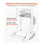 Aluminijski stalak za role nacrta i plakata, 6 komada u pakiranju