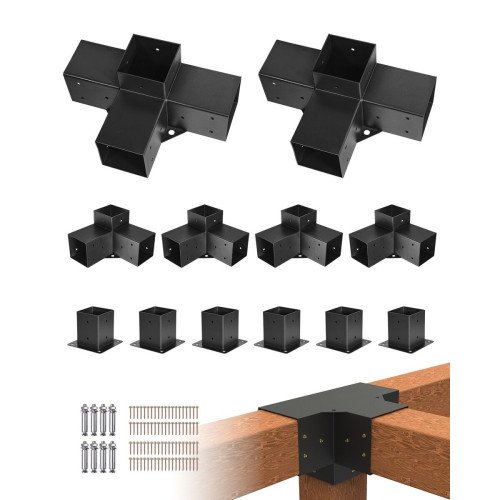 Kutni okov za pergolu 10 × 10 cm, masa 23,1 kg Kutni okov za pergolu 10 × 10 cm, masa 23,1 kg