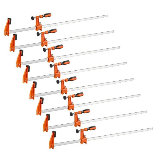 Komplet od 8 F-stega za stolarske i metalne radove, otvor 91,4 cm, sila stezanja 272 kg Komplet od 8 F-stega za stolarske i metalne radove, otvor 91,4 cm, sila stezanja 272 kg