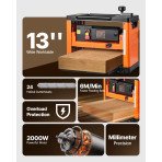 Debljača za drvo 2000 W, 23500 o/min, masa 29,6 kg