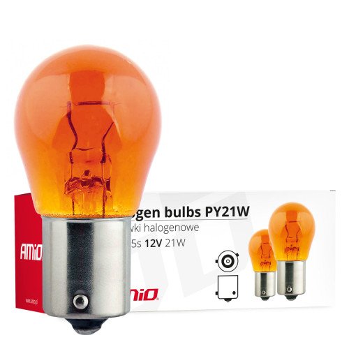 Auto žarulja halogena PY21W 21W narančasta 12V Auto žarulja halogena PY21W 21W narančasta 12V
