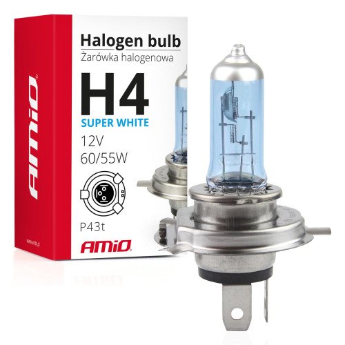 Auto žarulja halogena H4 55W bijela 12V Auto žarulja halogena H4 55W bijela 12V