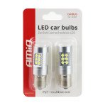 Auto žarulja LED CANBUS BA15S 24SMD bijela 12/24V