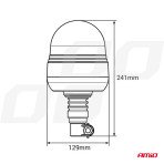 LED rotacijsko svjetlo WAR09P 12/24V