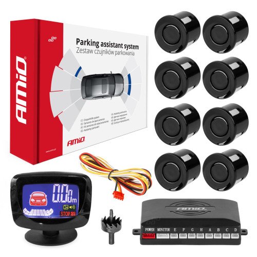 Parking senzori LED-GRAF 8 senzora crni