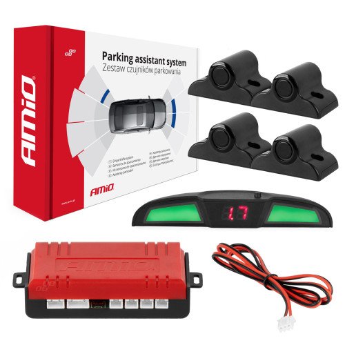 Parking senzori LED COB 4 senzora crni 19mm za kamione