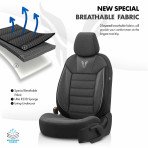 Presvlake za sjedala OTOM TORO 902 crna/SMOKED komplet