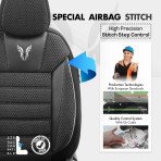 Presvlake za sjedala OTOM TORO 902 crna/SMOKED komplet