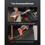 Akumulatorska mazalica za masti 20 V, 552 bar, 4 kg, 47,5 × 28,5 × 12,5 cm