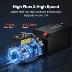 Hidraulički agregat za kiper prikolicu 220–240 V, 2,2 kW, 22 MPa, 6,3 L/min, čelični spremnik 14,2 L