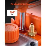 Komplet vakuumske pumpe i manometara za klimu i auto klimu, 99 L/min (3,5 CFM), 180 W