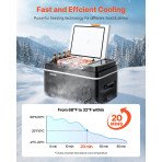 Auto hladnjak s kompresorom, 22 L, 45 W, 12 V, hlađenje i zamrzavanje