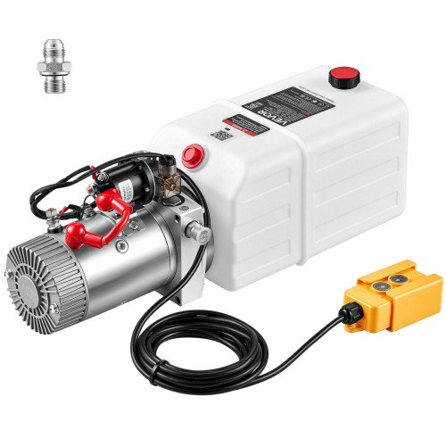 Hidraulički agregat za kiper prikolicu 12 V DC, 1,6 kW, 22 MPa, 3,4 L/min, spremnik 6,6 L
