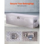 Aluminijski sanduk za alat za kamionet, 124 × 38 × 38 cm, masa 12,6 kg