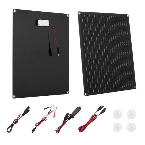Solarni punjač akumulatora 30 W, 12 V, 46,0 × 39,5 × 2,5 cm