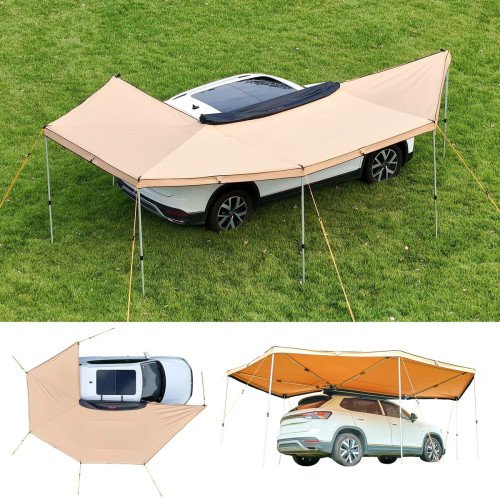 Bočna tenda za vozilo 270°, 12,4 m², suvozačka strana, PU3000, UV50+, aluminijski okvir