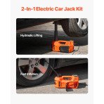 Električna auto dizalica (kriko) 12 V, podesiva, za zamjenu kotača