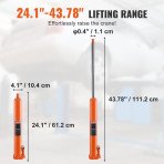 Dizalica za motor s hidraulikom, 61,2 × 11,7 × 10,4 cm, masa 9,3 kg