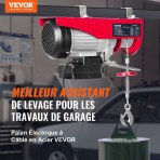 Električna dizalica sa sajlom 1600 W, 220 V, masa 25,2 kg