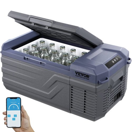 Auto hladnjak s kompresorom za hlađenje i zamrzavanje, 15 L, −20 do 20 °C, 12/24 V i 230 V