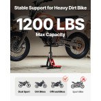 Hidraulična dizalica za motocikl, nosivost 544 kg, podesive visine