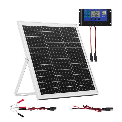Solarni punjač akumulatora 20 W, 12 V, 37,3 × 37,0 × 2,0 cm
