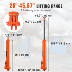 Dizalica za motor s hidraulikom, 66 × 12,5 × 11,5 cm, masa 11,3 kg