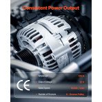 Alternator zapremine 4 L, 16 × 16 × 17,5 cm, masa 5,2 kg