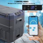 Auto hladnjak s kompresorom, 32 L, dvije komore, hladi i zamrzava od −20 do 20 °C, 12/24 V i 220 V
