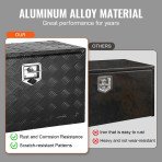Aluminijski sanduk za alat za kamionet 122 × 43 × 46 cm, pakiranje 128 × 49 × 50 cm