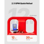 Kolica za gorivo 121 L, 12 V, 19 l/min, benzinski pogon