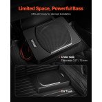 Auto subwoofer ispod sjedala 240 W, 35 × 25,5 × 7,5 cm