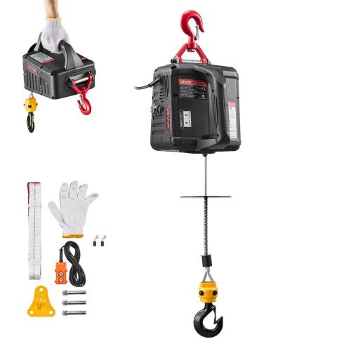 Električna dizalica sa sajlom 500 kg, 1500 W, ručni pogon, masa 11,2 kg Električna dizalica sa sajlom 500 kg, 1500 W, ručni pogon, masa 11,2 kg