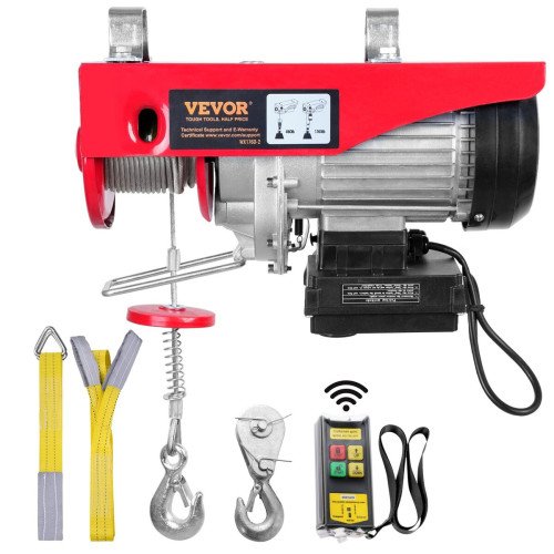 Čelična električna dizalica sa sajlom 1450 W, 220 V, masa 17,7 kg Čelična električna dizalica sa sajlom 1450 W, 220 V, masa 17,7 kg