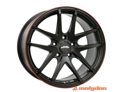 7,5X17 IA RED HOT 4/100   ET40 CH73,1 7,5 17 40 4X100 INTER ACTION 73,1 Dull Black / Red