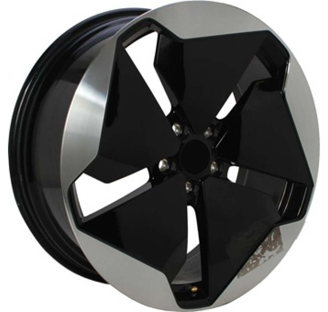 8,0X20 VW LM 5/112 ET47 CH57,1 DEMO!!! Gloss Black / Polished