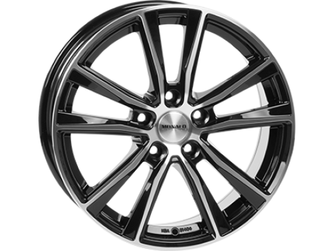 8,0X18 MONACO MC6 5/112    ET45 CH66,5 8,0 18 45 5X112 MONACO 66,5 Gloss Black / Polished