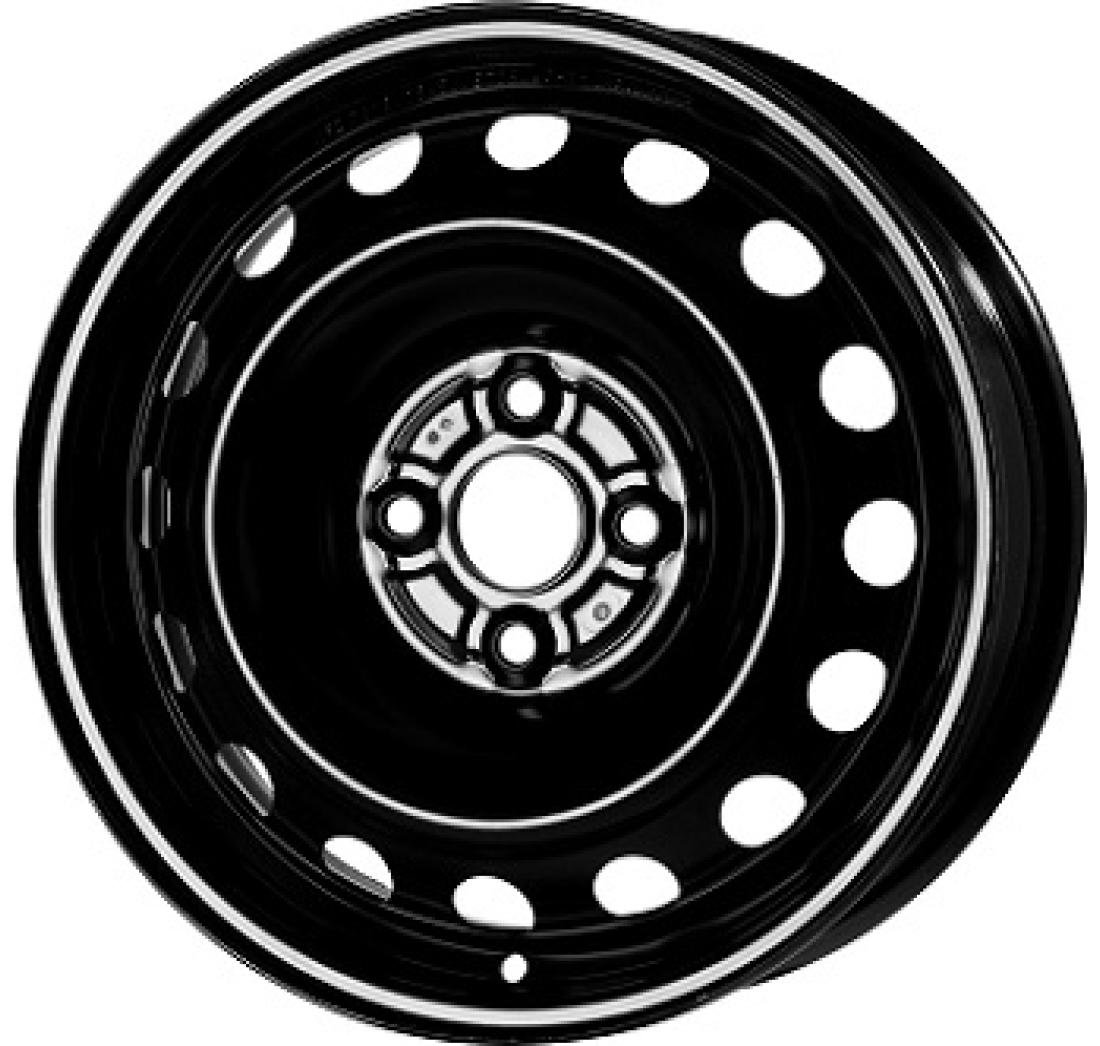 5,0X15 MW STEEL 15241 4/100   ET39   CH54,1 Black