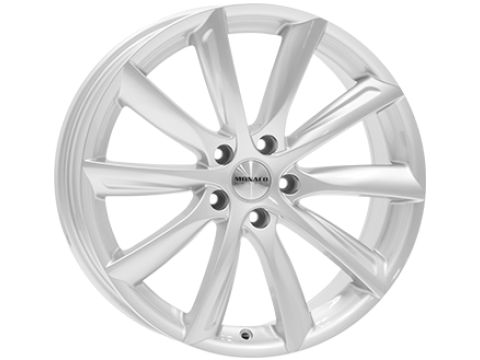 8,5X19  MONACO GP6 5/108   ET45 CH63,4 8,5 19 45 5X108 MONACO 63,4 Silver