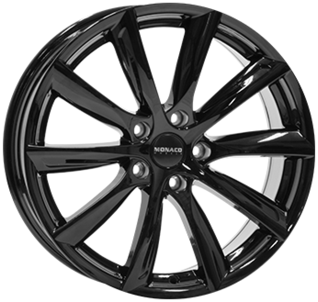 10,0X20 MONACO GP6 5/120   ET35 CH64,1 10,0 20 35 5X120 MONACO 64,1 Gloss Black